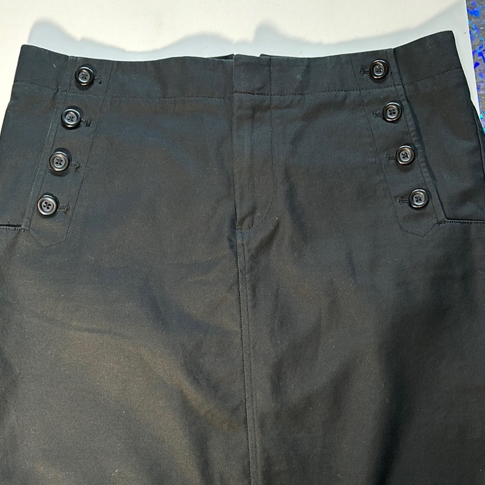 GAP Black Pencil Mini Skirt Work Essential - Picture 4 of 13